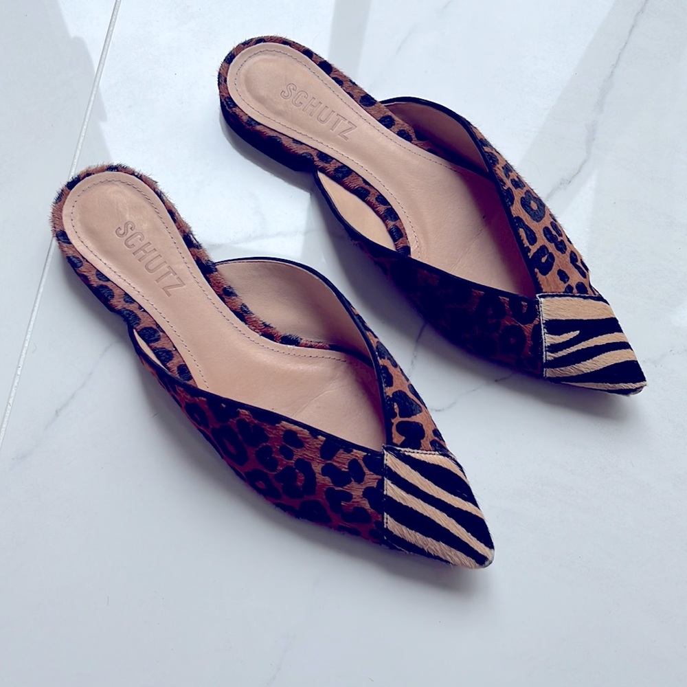Schutz pony hair shoes size 7